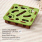 Durable quiet felt cat enrichment toy closeup