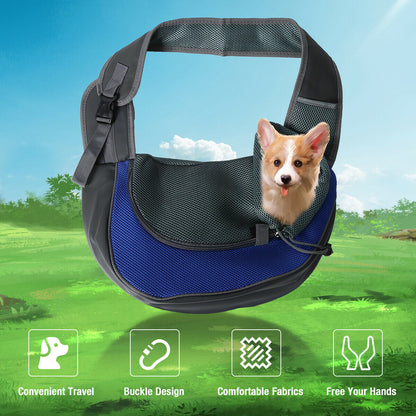 Dog Carrier Pet Puppy Backpack Travel Tote Sling Bag Mesh Hands Free Shoulder